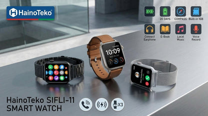 1 Year Warranty Made In Germany HainoTeko SIFLI 11 Waterproof Smart Watch Waterproof