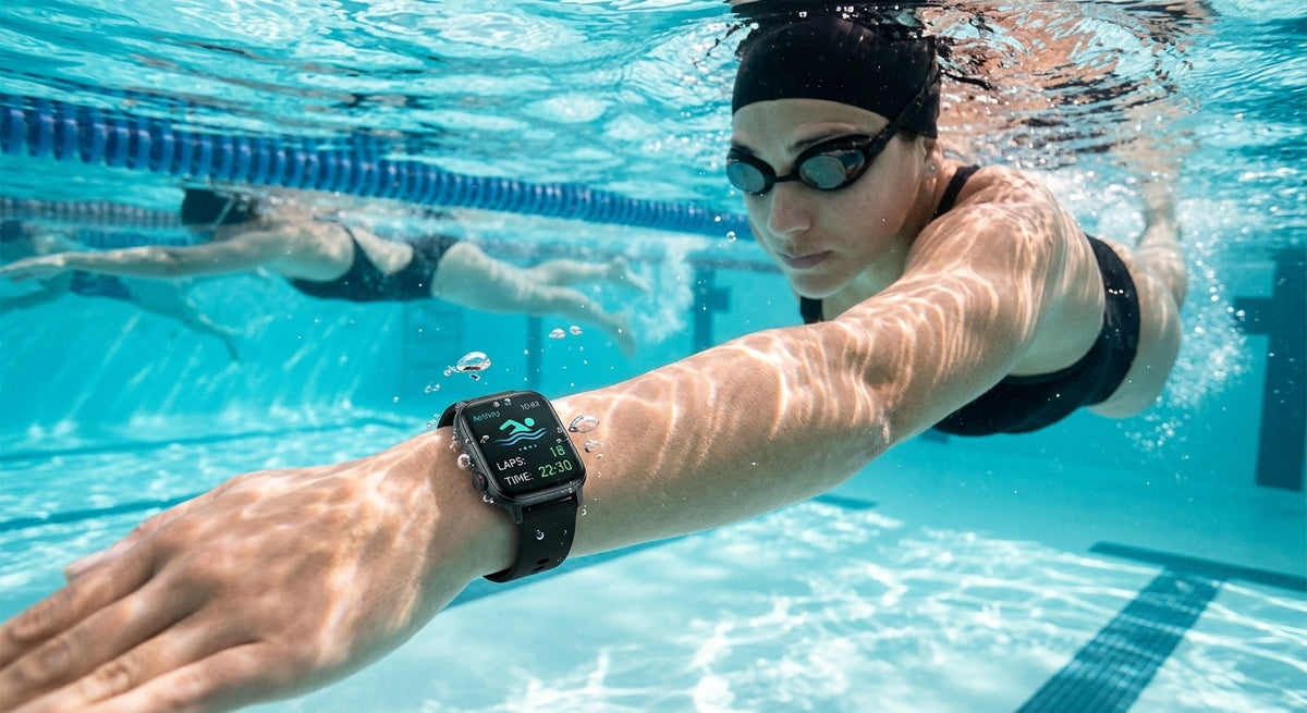 1 Year Warranty Made in Germany HainoTeko GPS-3 AMOLED Smart Watch - 5 ATM Waterproof, GPS & Compass 3 Pair Straps