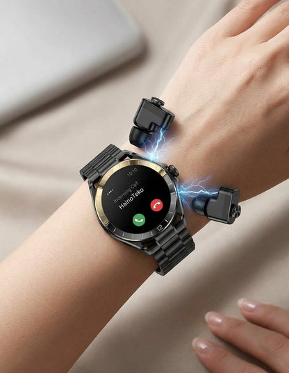 1 Year Warranty Made In Germany HainoTeko ST-15 Smartwatch with Built-in Earbuds