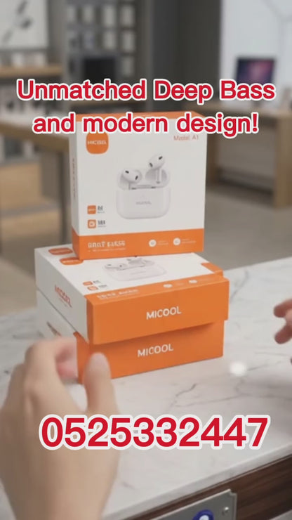 🔥 BEST OFFER 🔥 Buy 2 Box 75 AED or 3 Box only 99 AED! 🎁 MICOOL A7 True Wireless Earbuds
