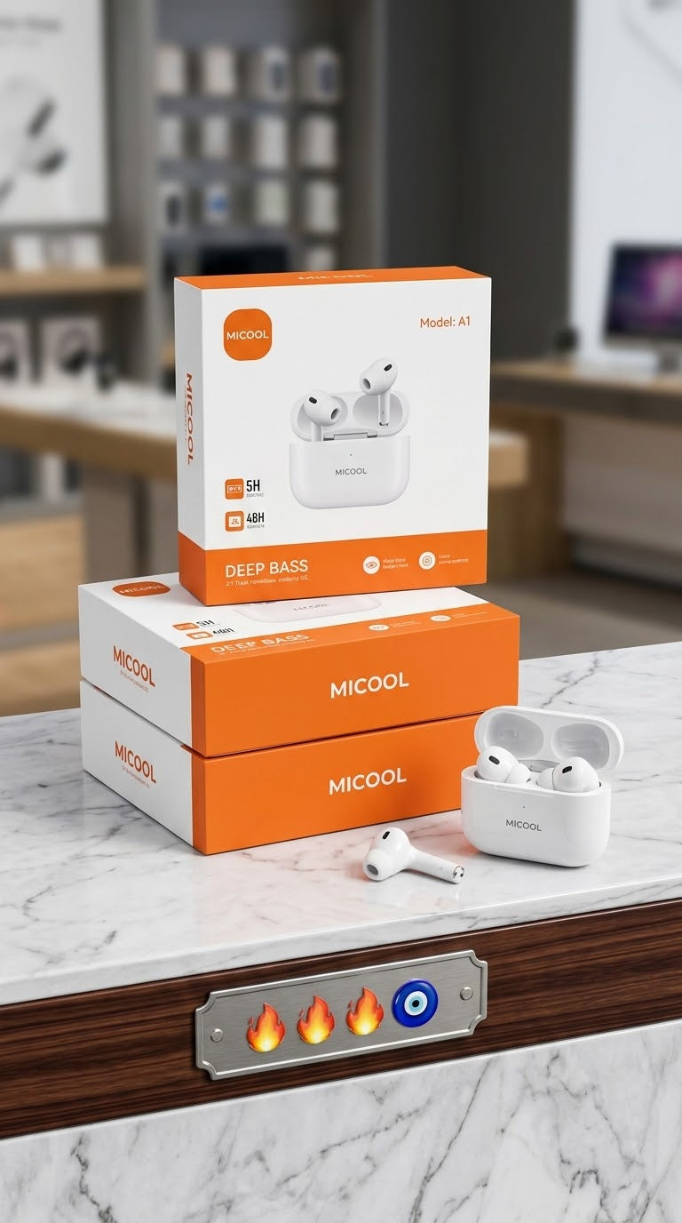 🔥 BEST OFFER 🔥 Buy 2 Box 75 AED or 3 Box only 99 AED! 🎁 MICOOL A7 True Wireless Earbuds
